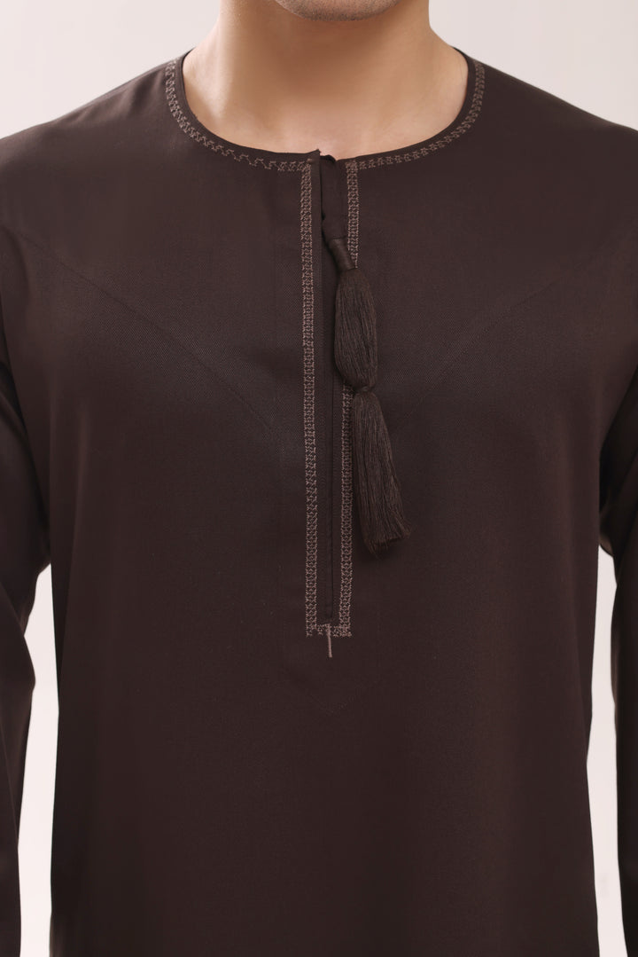 Dark Brown Omani Jubbah | J059