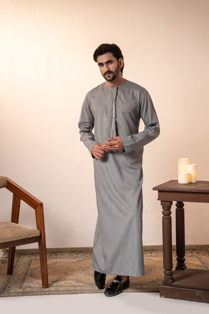 Emarati Jubbah Grey | J062