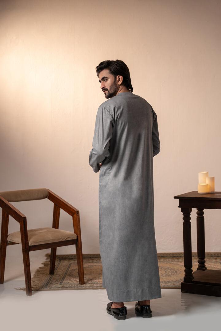 Emarati Jubbah Grey | J062