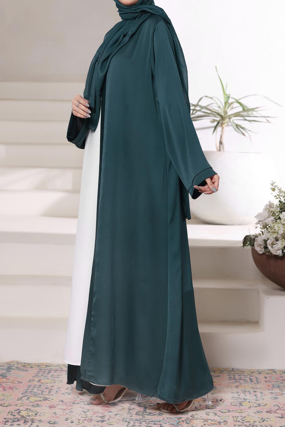 Jade Front Open Gown