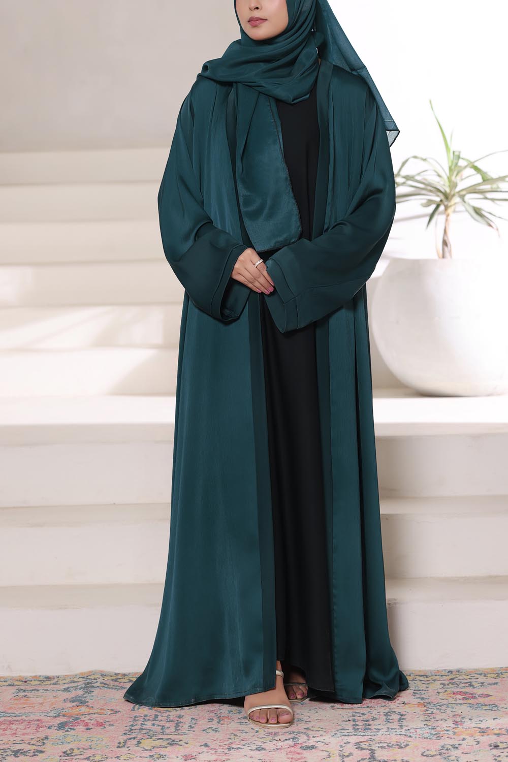 Jade Front Open Gown