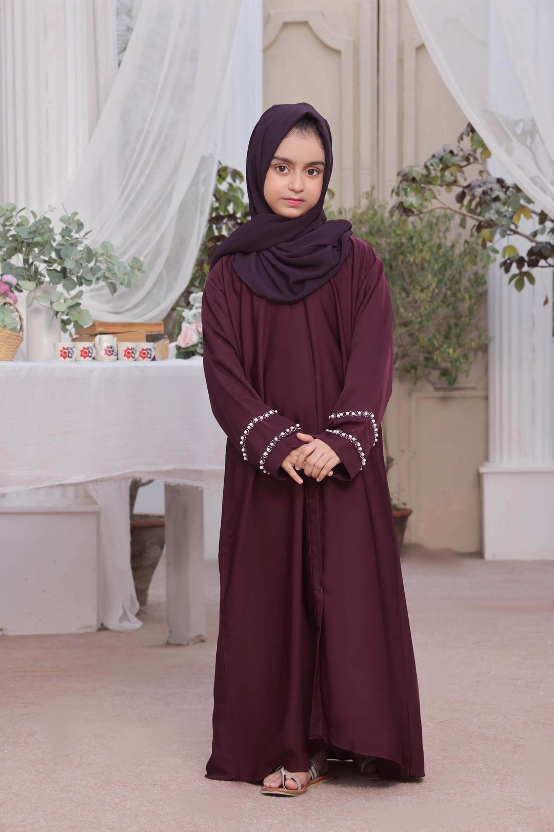 Faryal | Maroon - Al-Deebaj