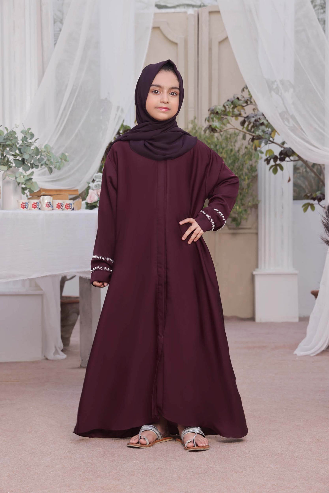 Faryal | Maroon - Al-Deebaj