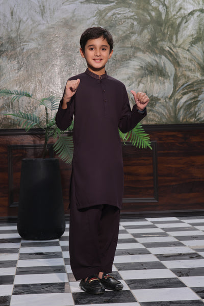 Purple Kids Kurta Shalwar