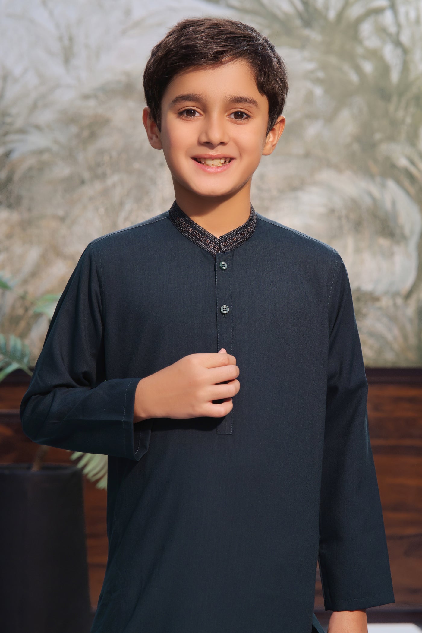 Turquoise Kids Kurta Shalwar