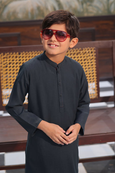 M Grey Kids Kurta Shalwar