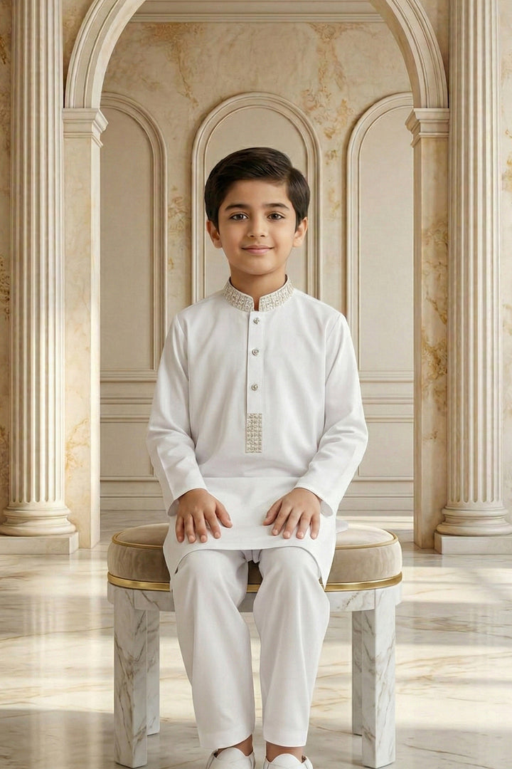 Off White Emb Kids K-S | KDS-36