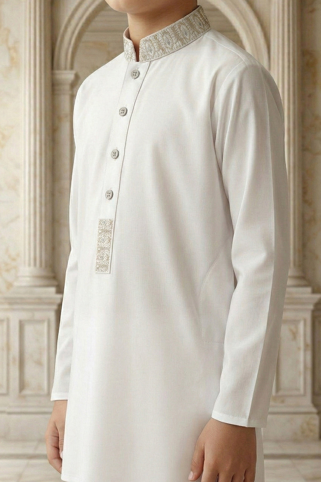 Off White Emb Kids K-S | KDS-36