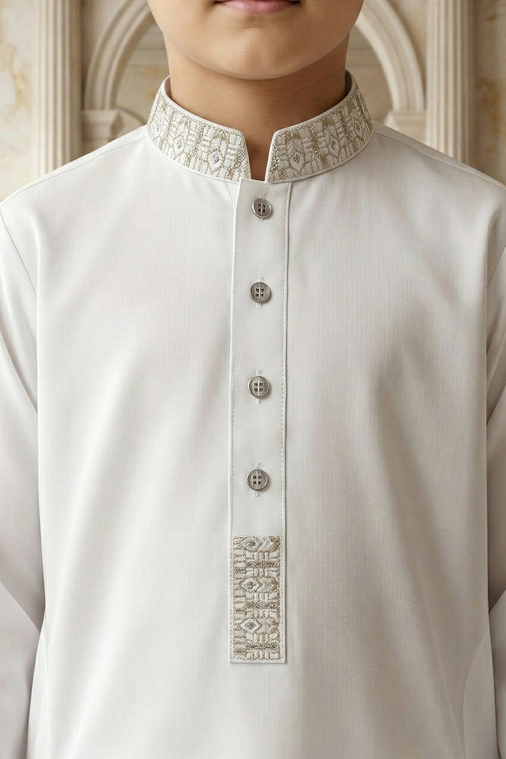 Off White Emb Kids K-S | KDS-36