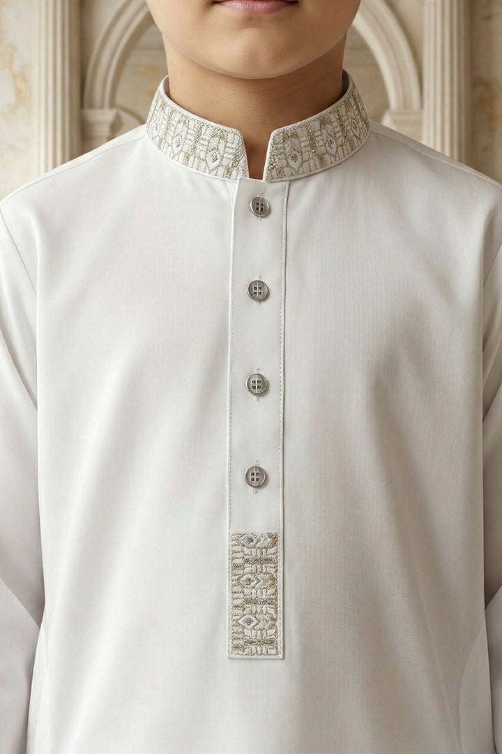 Off White Emb Kids K-S | KDS-36