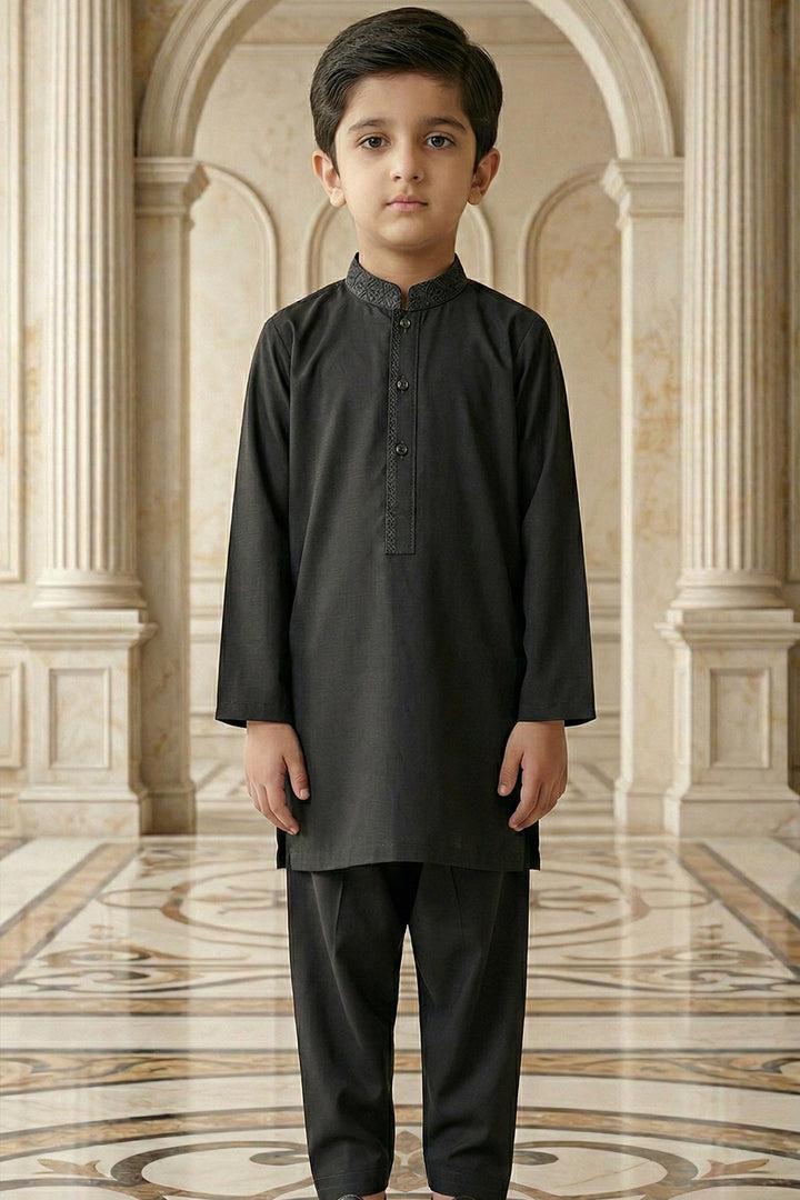 Black Emb Kids K-S | KDS-37