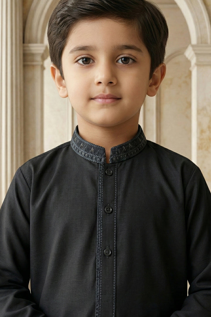 Black Emb Kids K-S | KDS-37