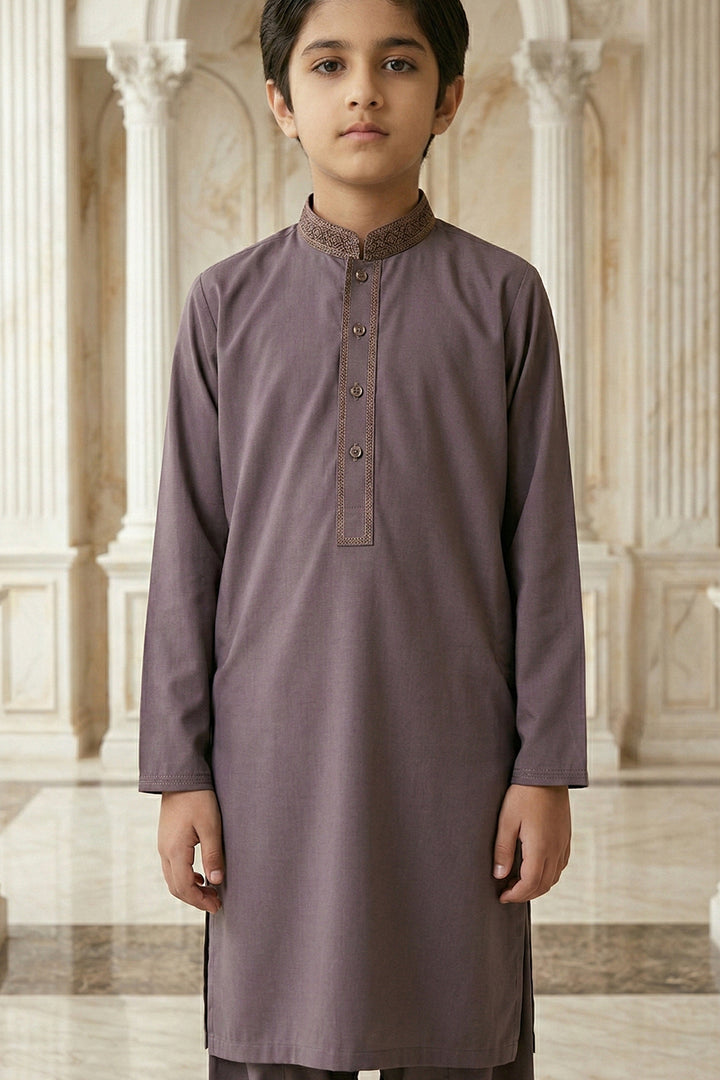 Maroon Emb Kids K-S | KDS-39