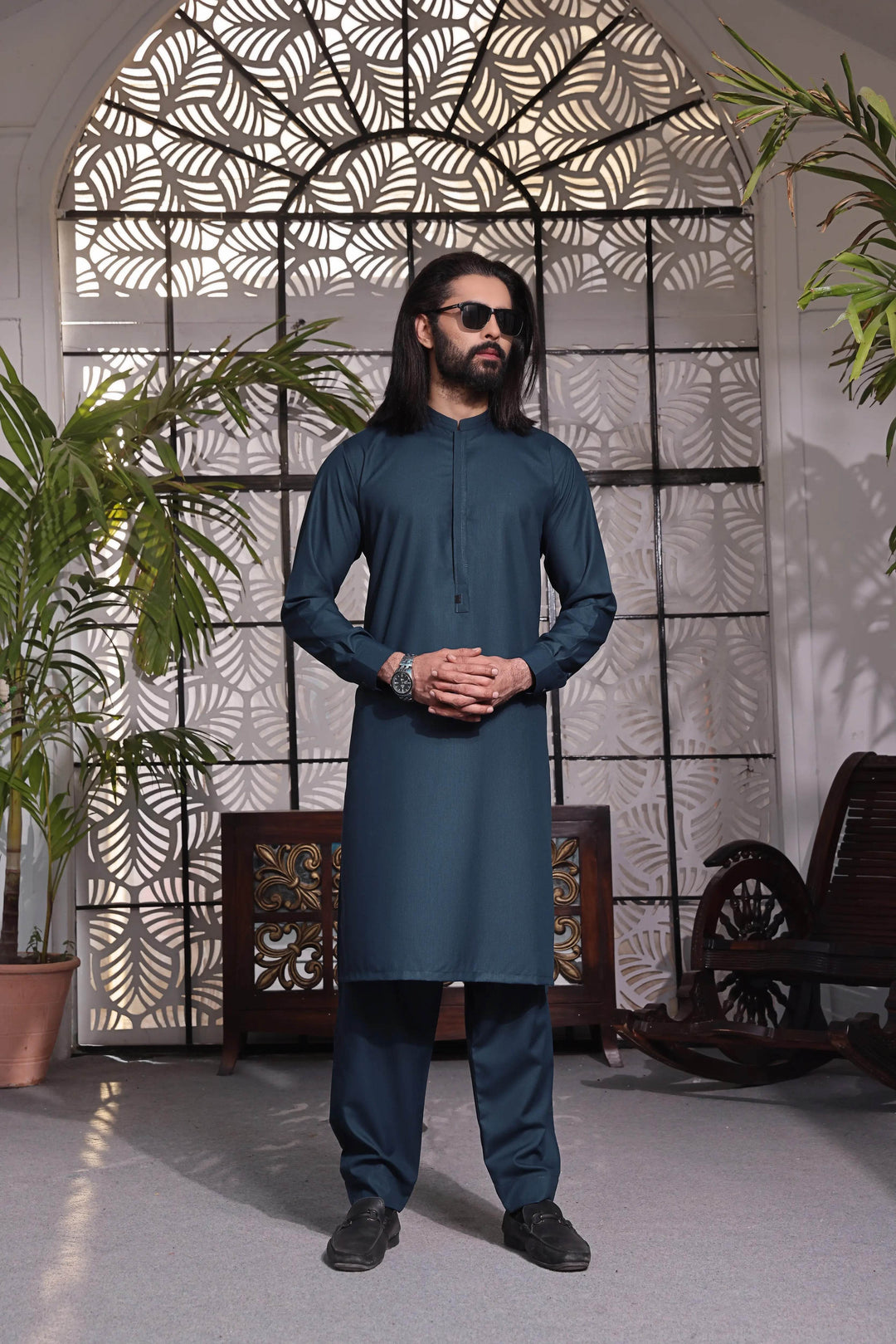 Royal Blue Kurta Pajama | ADKP-020 - Al-Deebaj