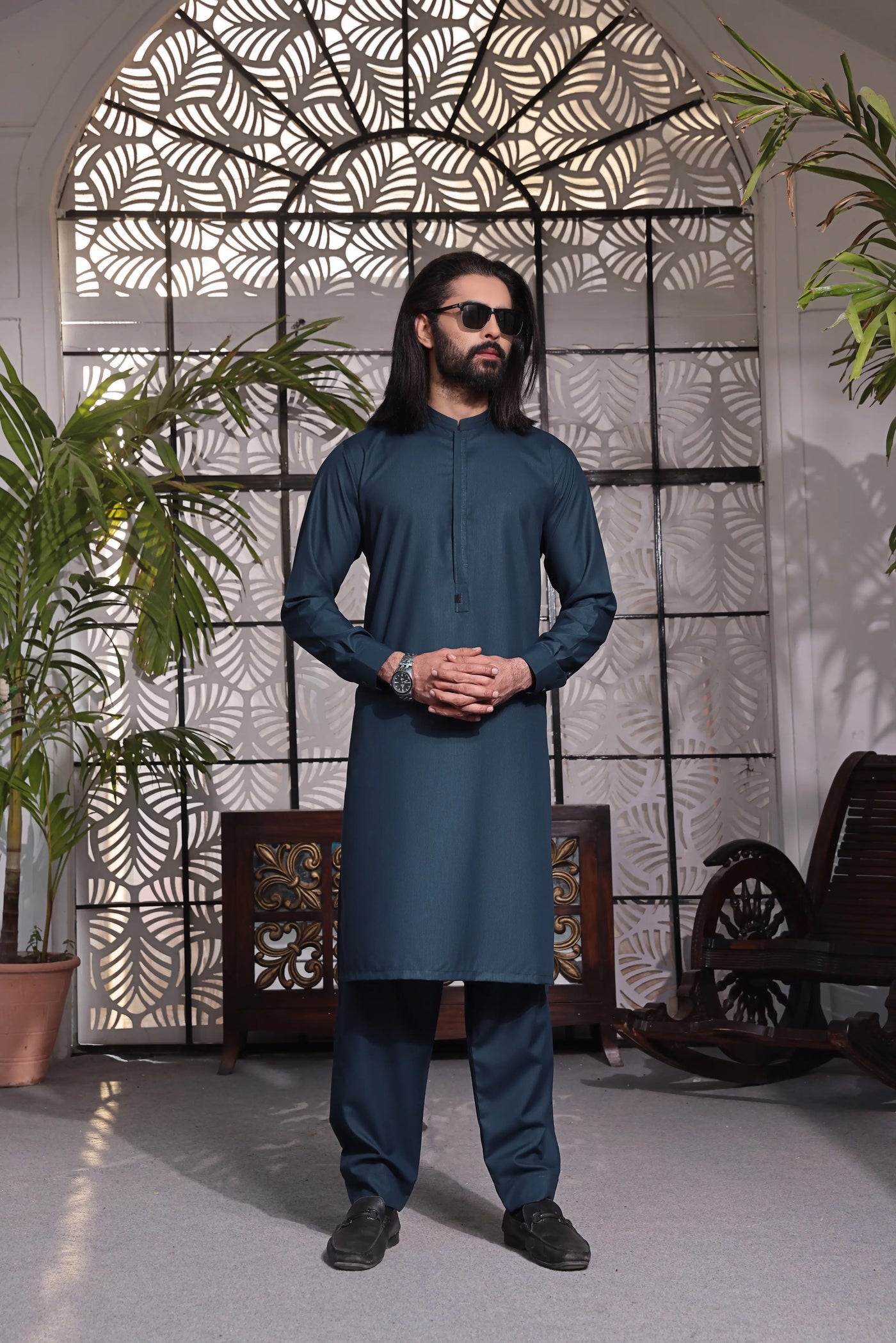 Royal Blue Kurta Pajama | ADKP-005 - Al-Deebaj