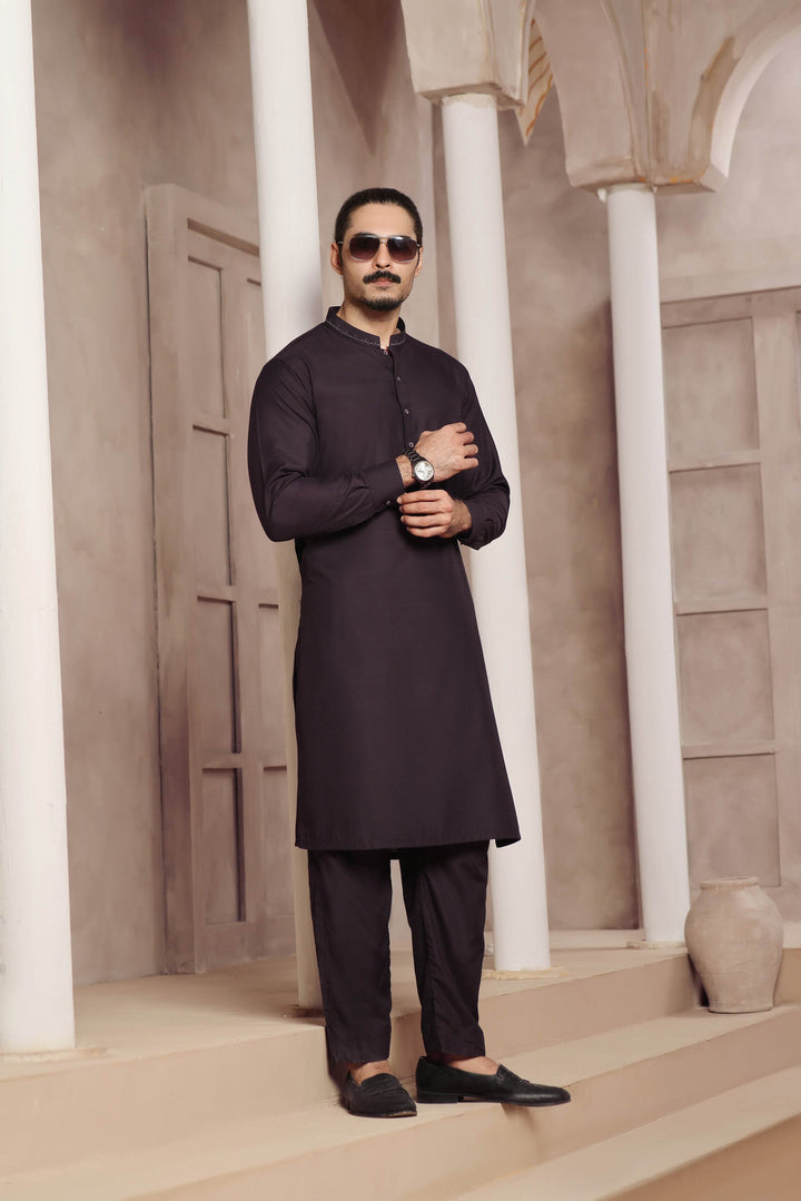 Purple Self Kurta Pajama | ADKP-018 - Al-Deebaj