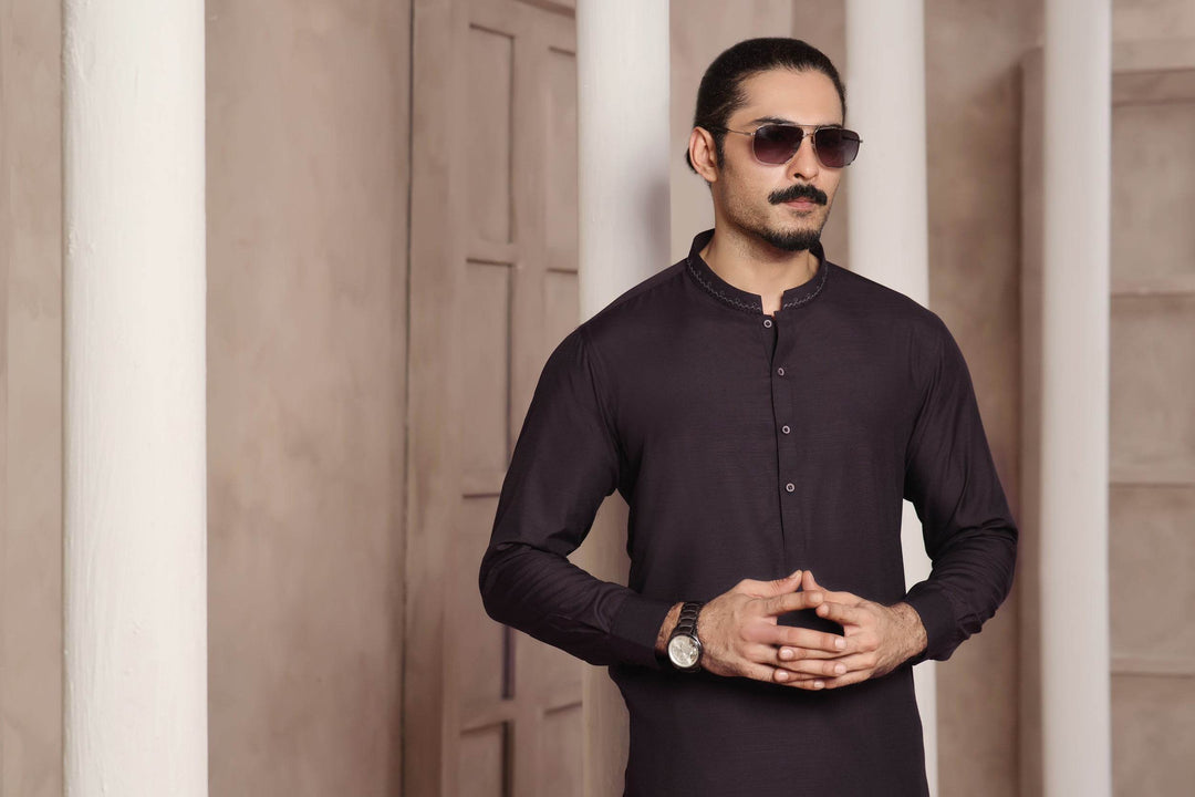 Purple Self Kurta Pajama | ADKP-018 - Al-Deebaj