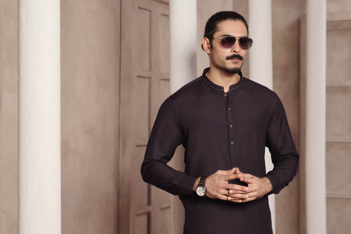Purple Self Kurta Pajama | ADKP-018 - Al-Deebaj