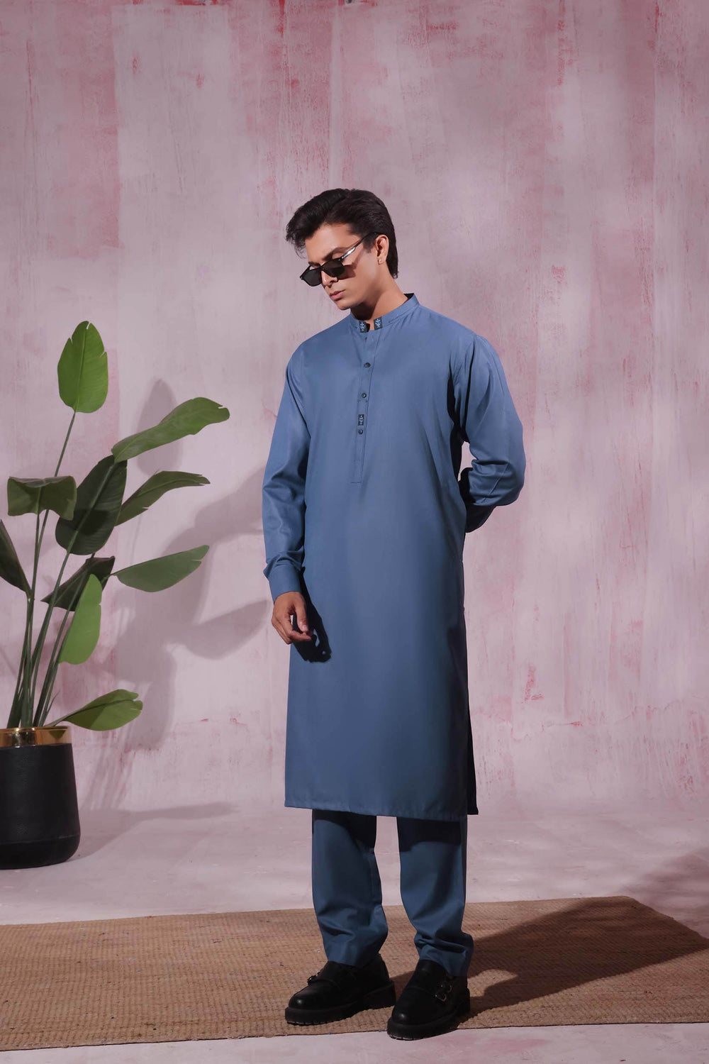 Denim Blue Kurta Pajama | KP-026 - Al-Deebaj