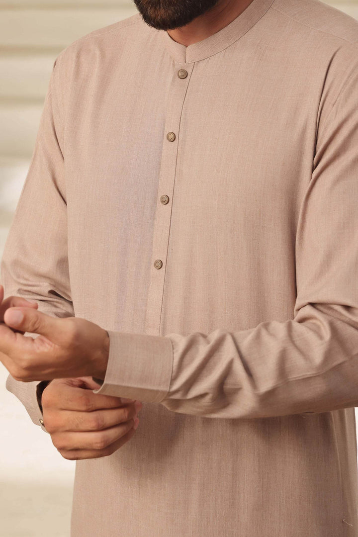 Fawn Kurta Pajama | KP-033 - Al-Deebaj