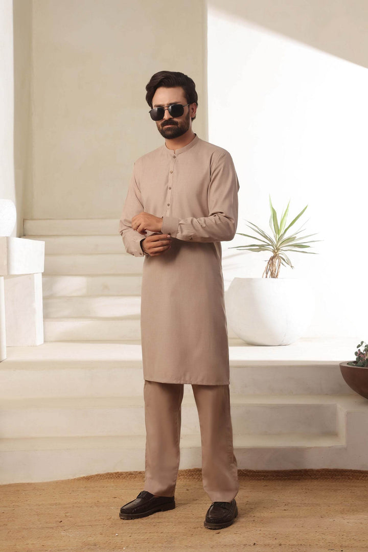 Fawn Kurta Pajama | KP-033 - Al-Deebaj