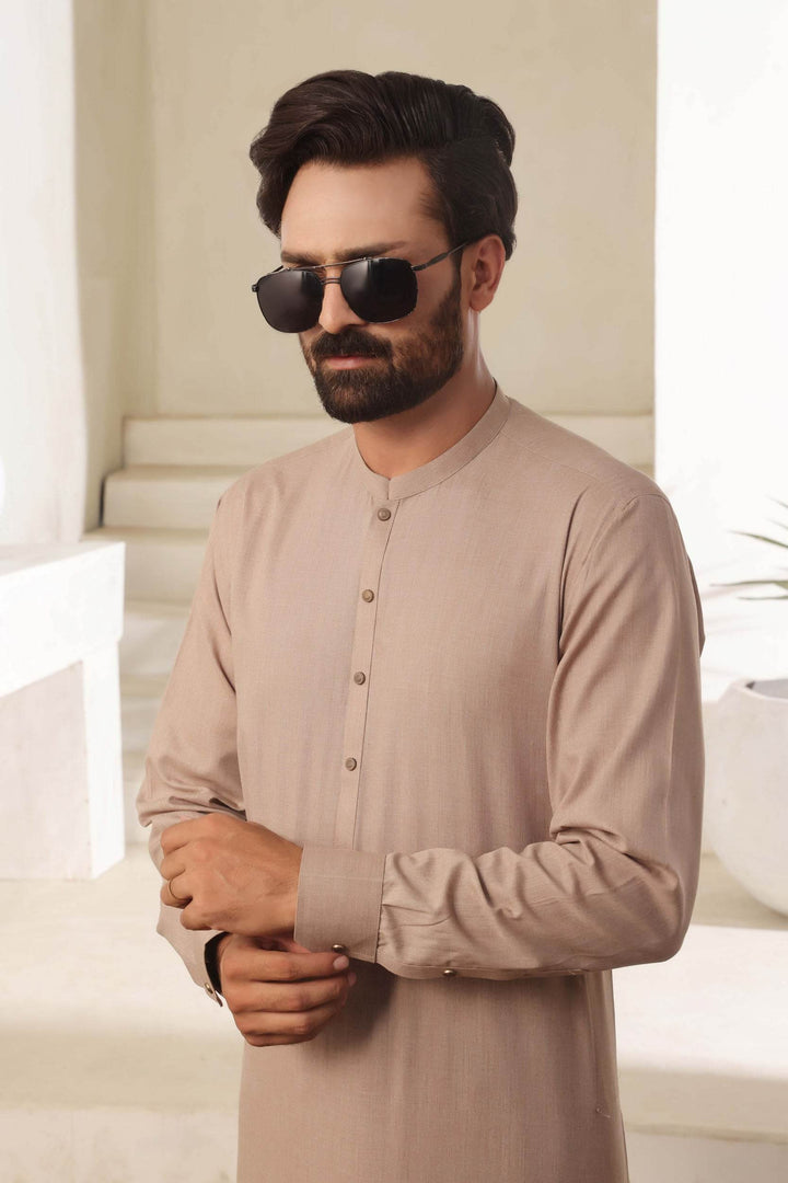 Fawn Kurta Pajama | KP-033 - Al-Deebaj