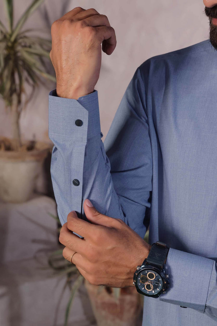 Blue Kurta Pajama | KP-034 - Al-Deebaj