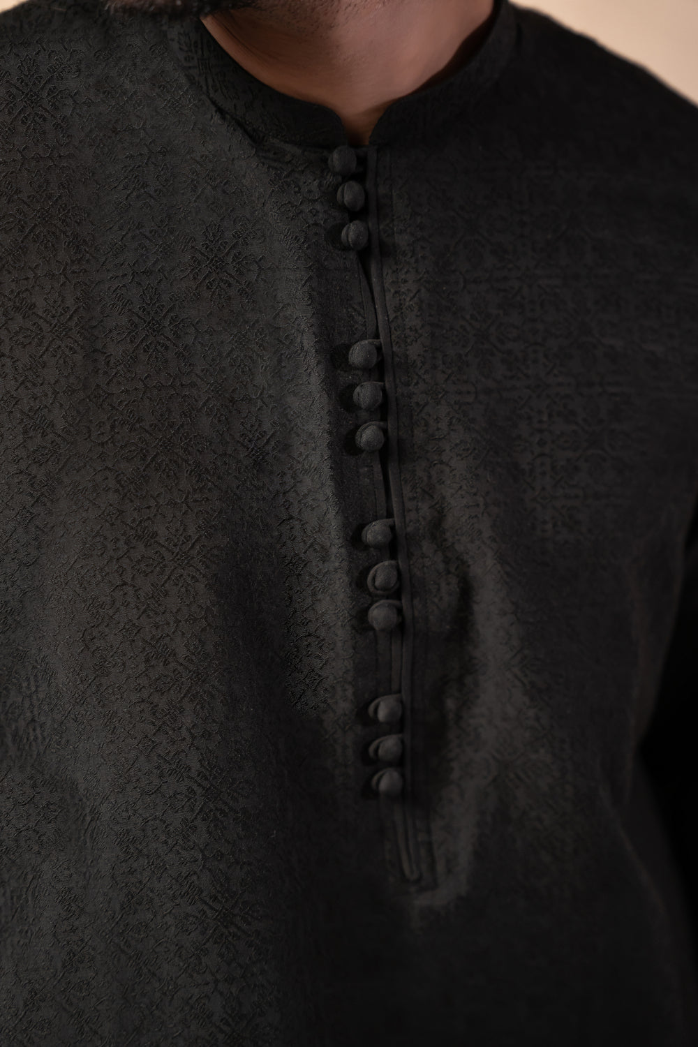 Formal Black Kurta Pajama | KP-47