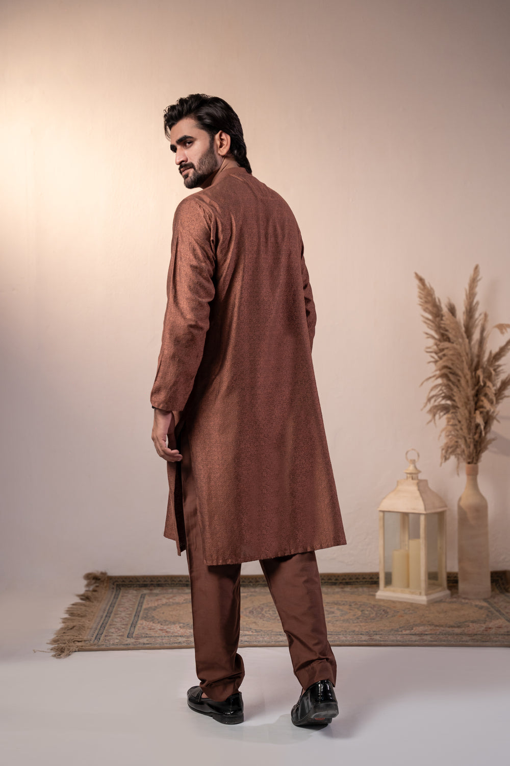 Rust Formal Kurta Pajama | KP-48