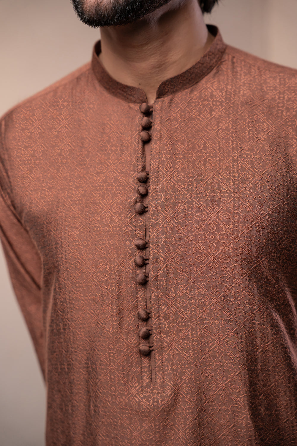 Rust Formal Kurta Pajama | KP-48