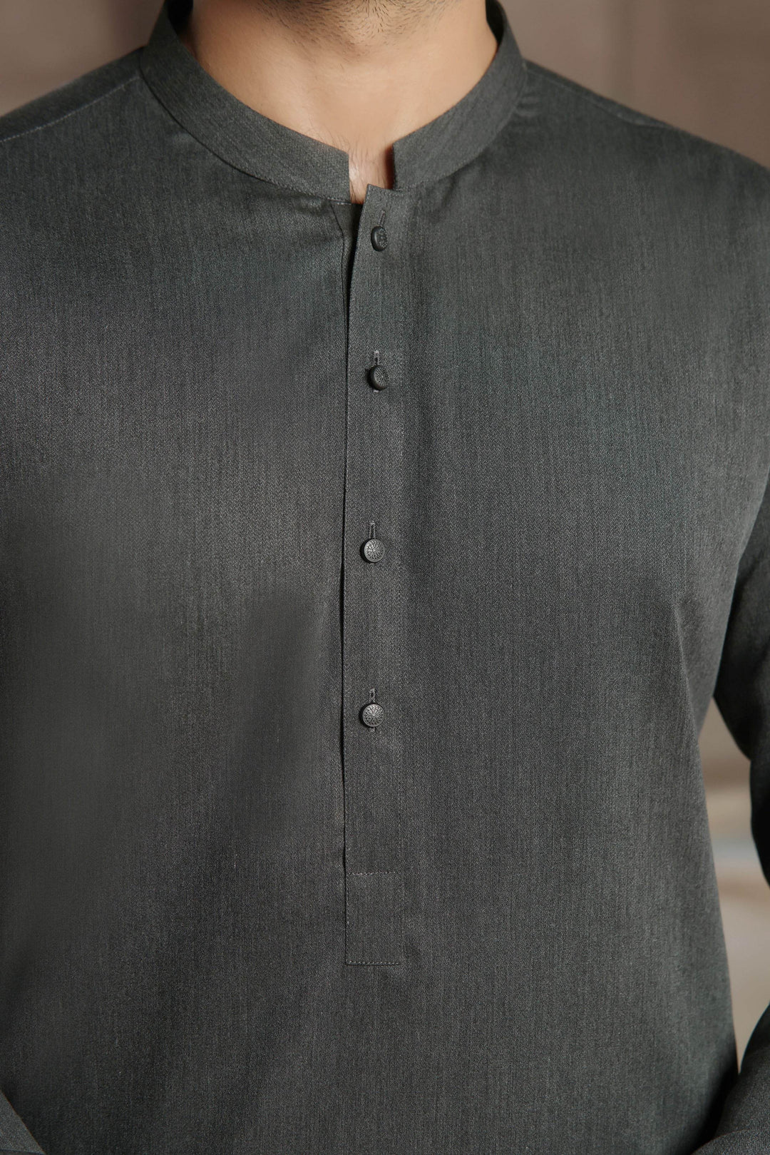 Nayab Dark Grey Kurta Pajama | ADKP-015 - Al-Deebaj