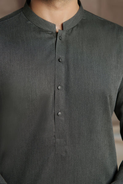 Nayab Dark Grey Kurta Pajama | ADKP-015