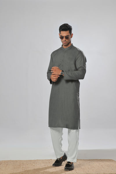 Green Self Kurta | ADKR-021