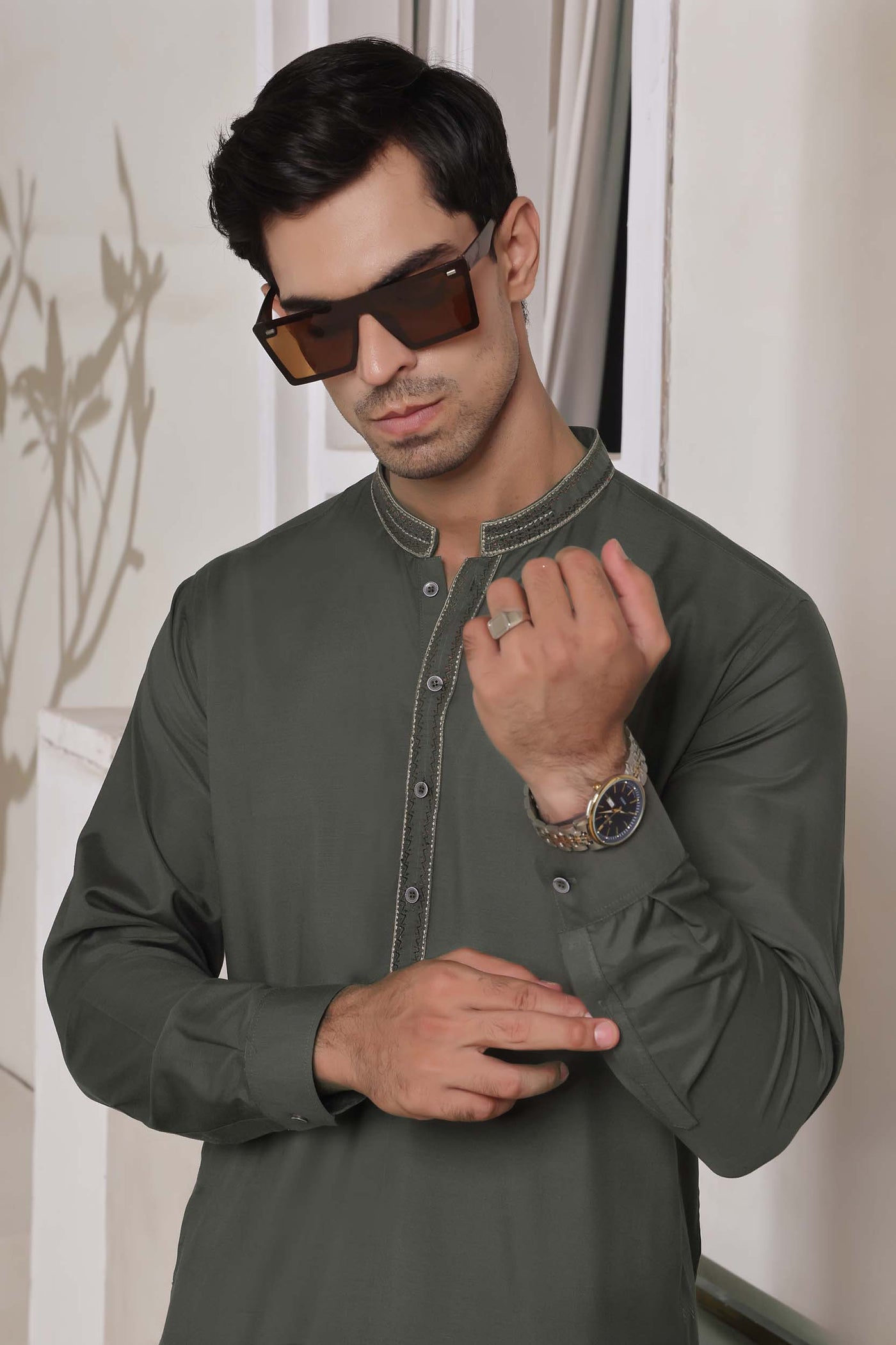 Grey Embroidery K-S | KS-162