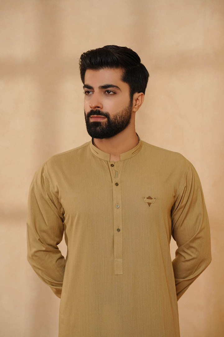 Fawn Design Kurta Shalwar | KS-178 - Al-Deebaj