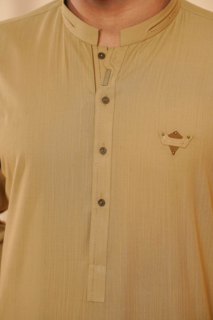 Fawn Design Kurta Shalwar | KS-178 - Al-Deebaj