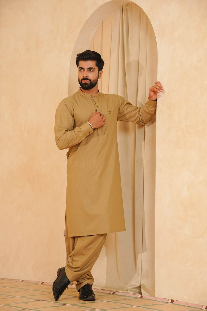 Fawn Design Kurta Shalwar | KS-178 - Al-Deebaj