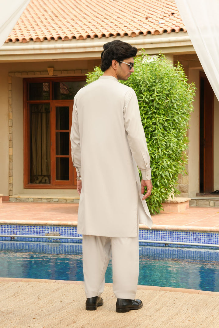 Silver Design Kurta Shalwar | KS-187