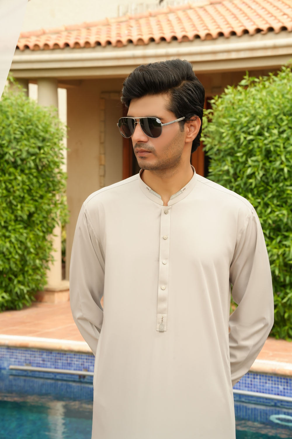 Silver Design Kurta Shalwar | KS-187