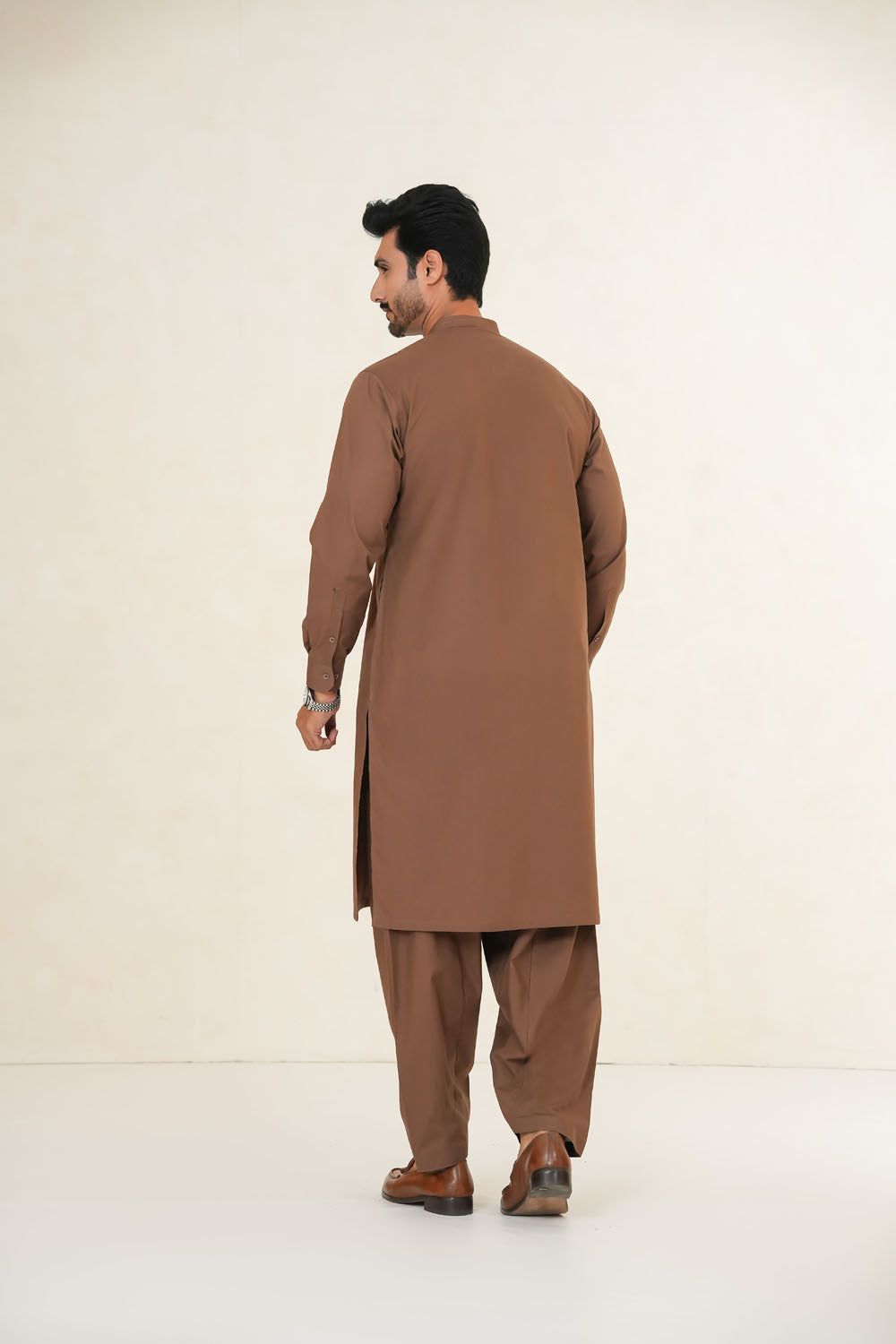 Brown Design Kurta Shalwar | KS-191