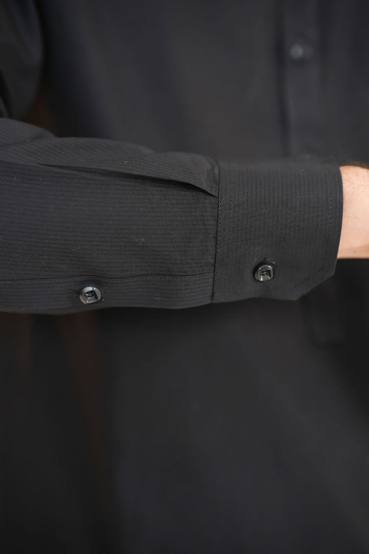 Black Emb Kurta Shalwar | KS-192