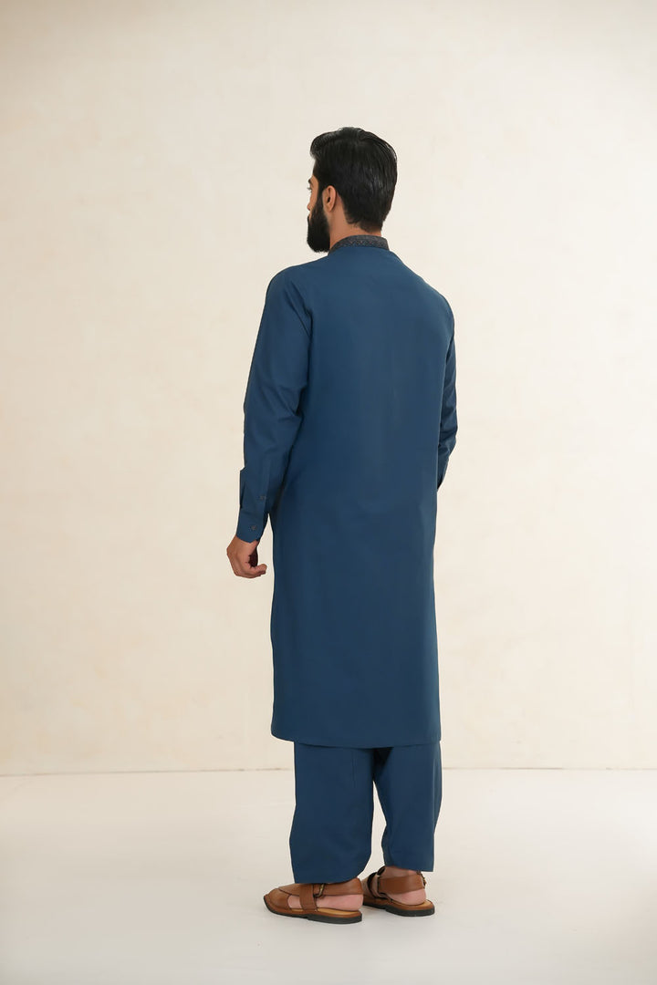 Greyish Blue Emb K-S | KS-193