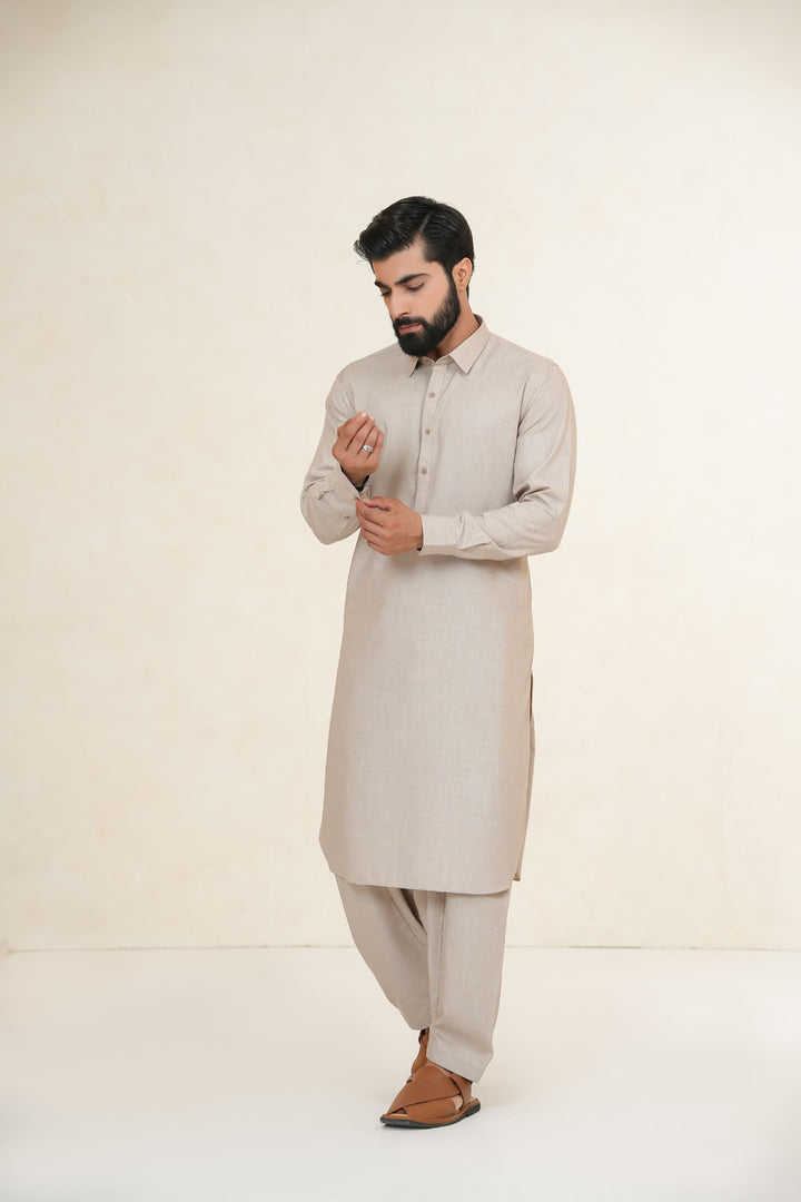 Skin Plain Kurta Shalwar | KS-196