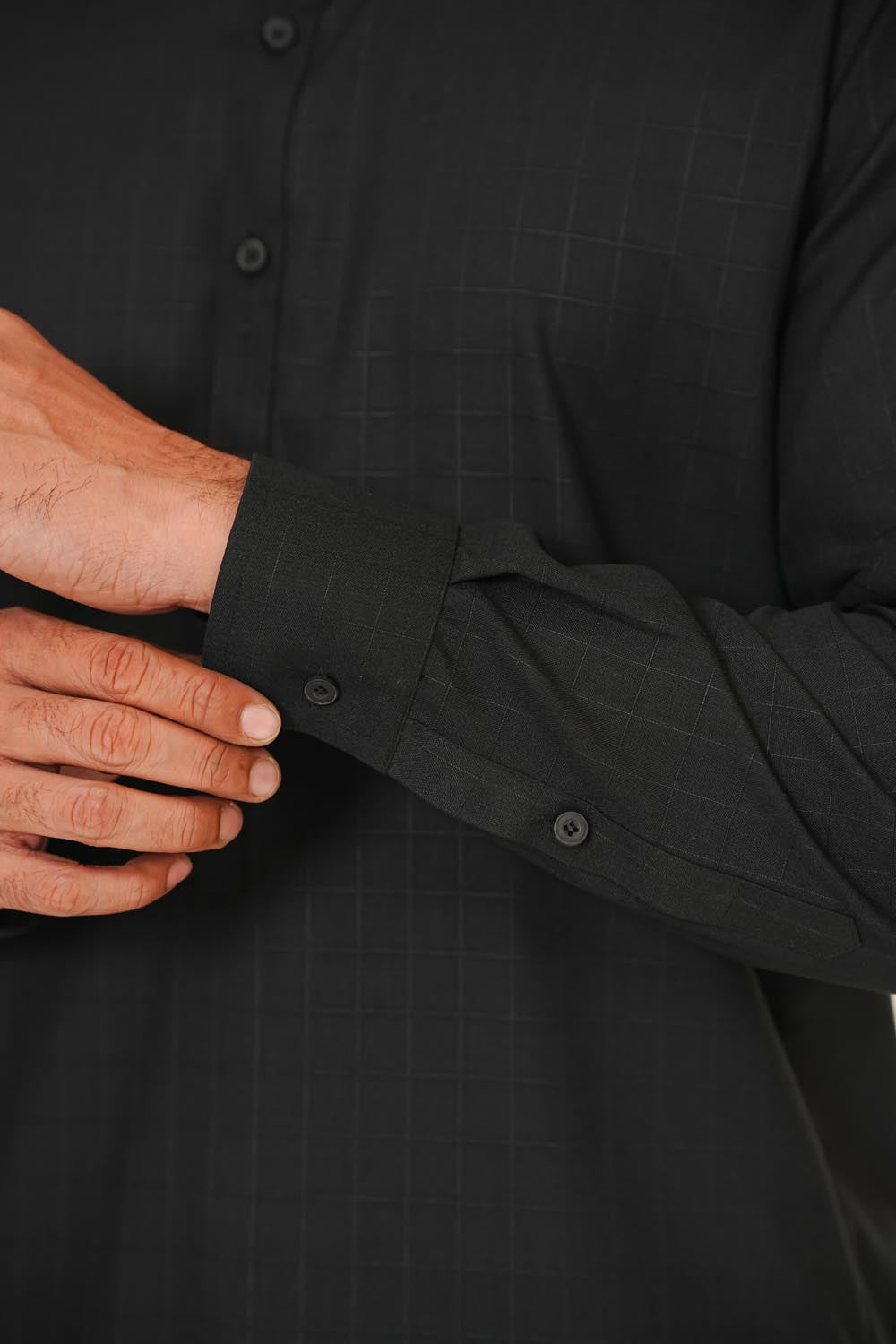 Black Plain Kurta Shalwar | KS-210