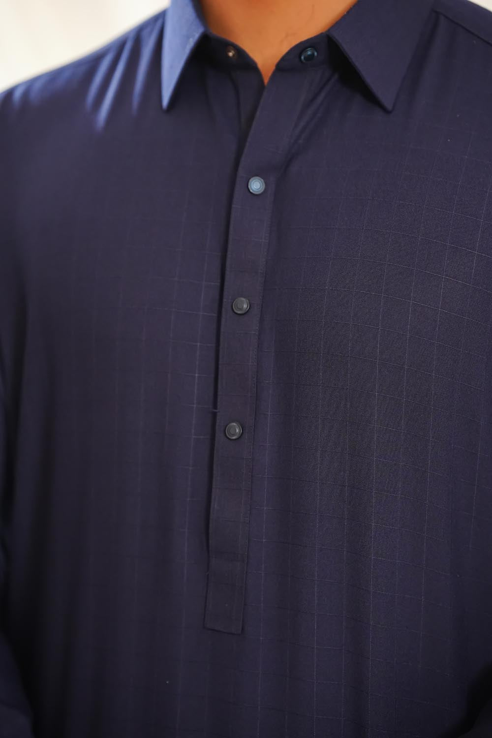 Navy Blue Kurta Shalwar | KS-216