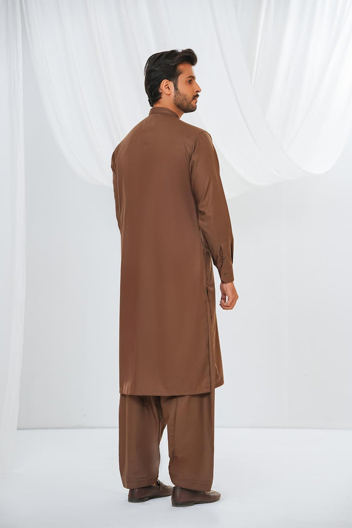 Brown Des Kurta Shalwar | KS-218