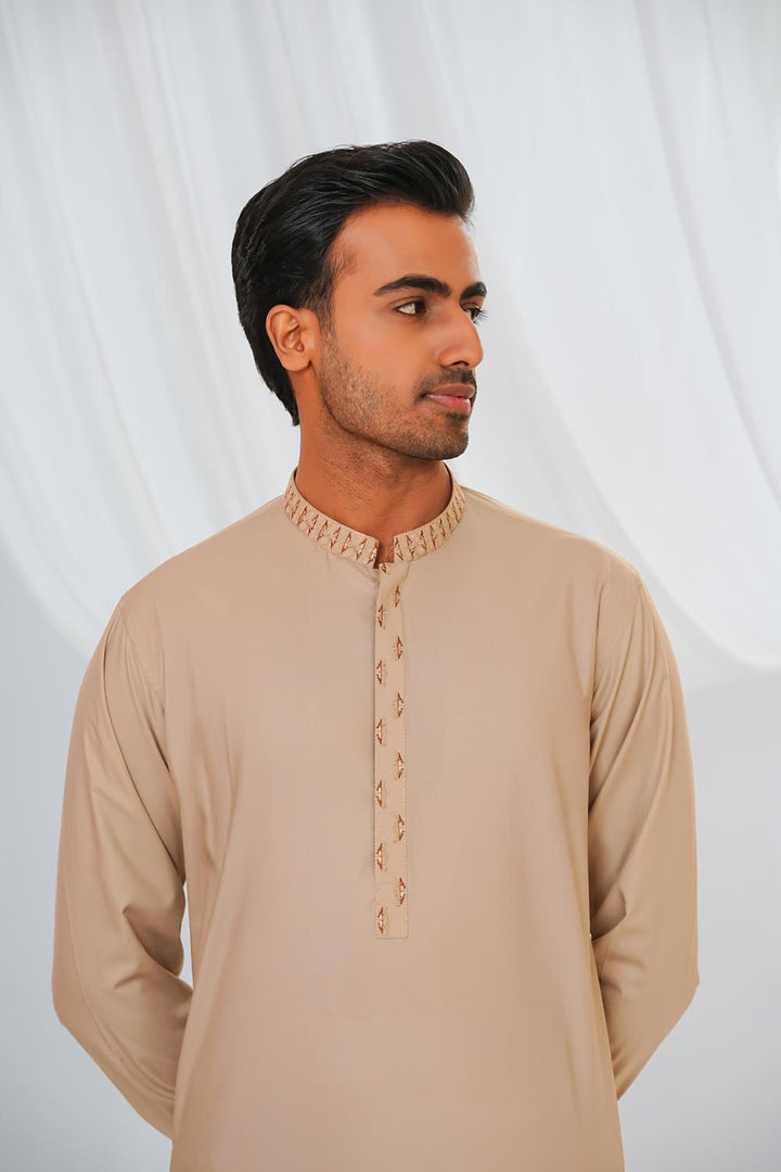 Skin Emb Kurta Shalwar | KS-219