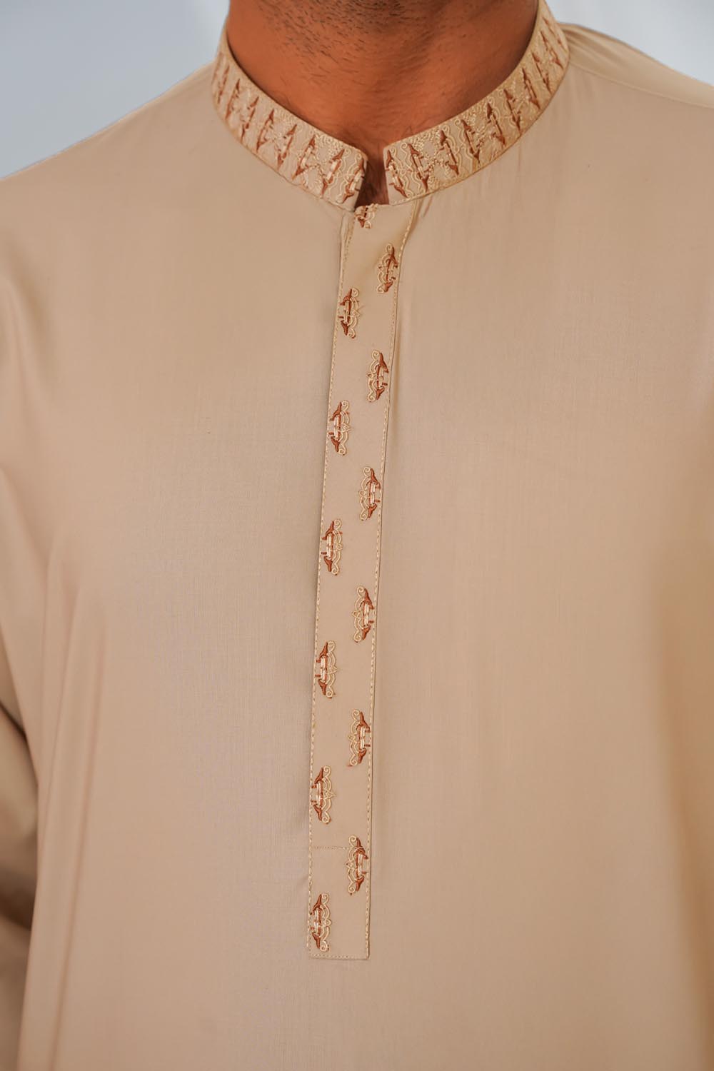 Skin Emb Kurta Shalwar | KS-219