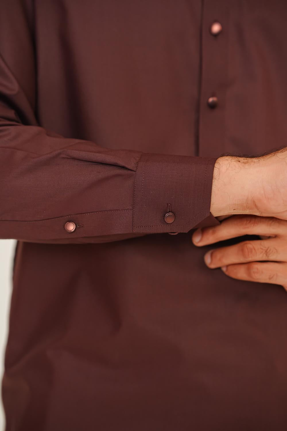 Maroon Plain Kurta Shalwar | KS-220