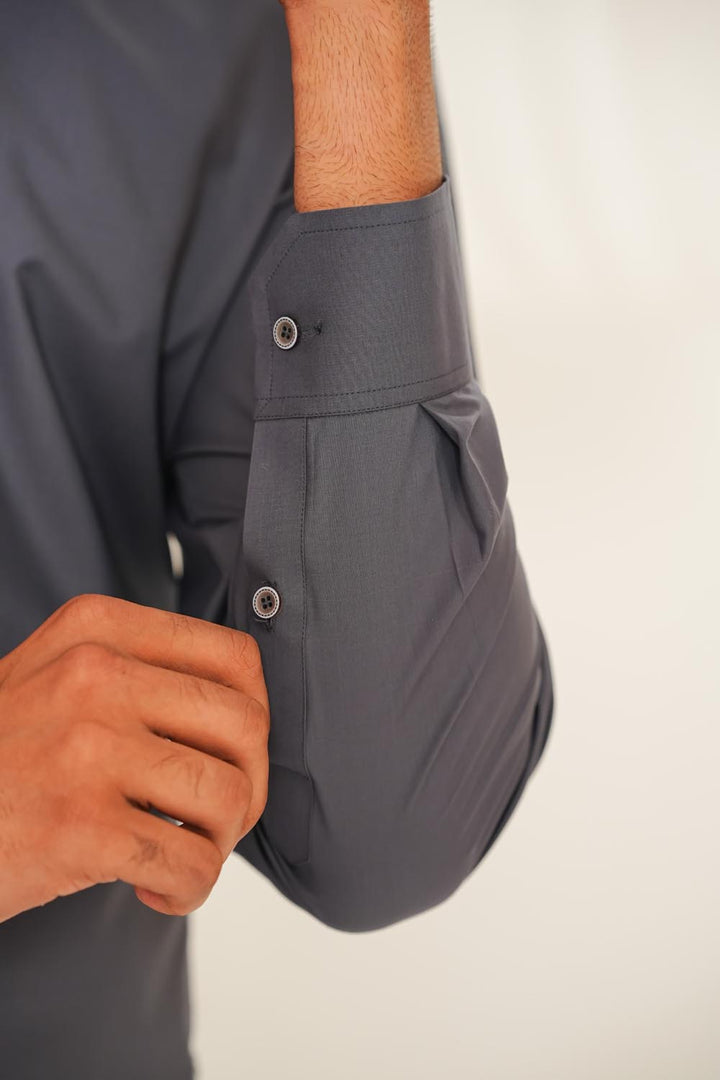 Grey Emb Kurta Shalwar | KS-221